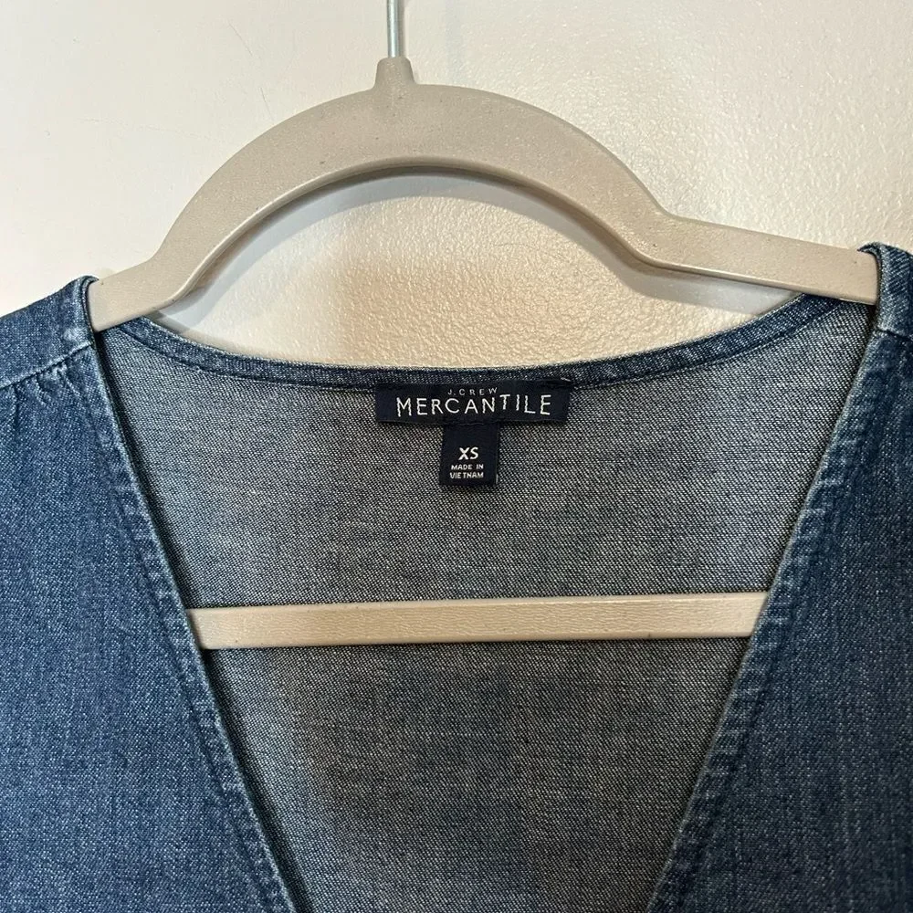 J.Crew Mercantile Chambray Wrap dress